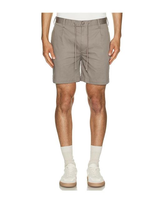 Onia Natural Garment Dye Cotton Drawstring Shorts for men