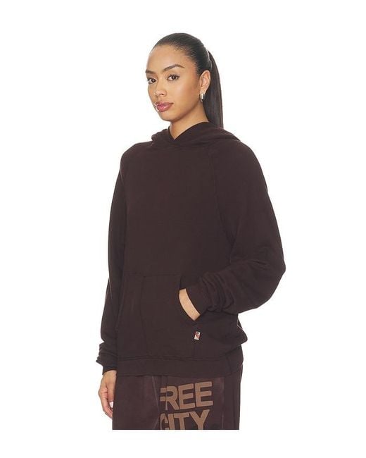 Freecity Brown Basicgoodness Fluff Hoodie