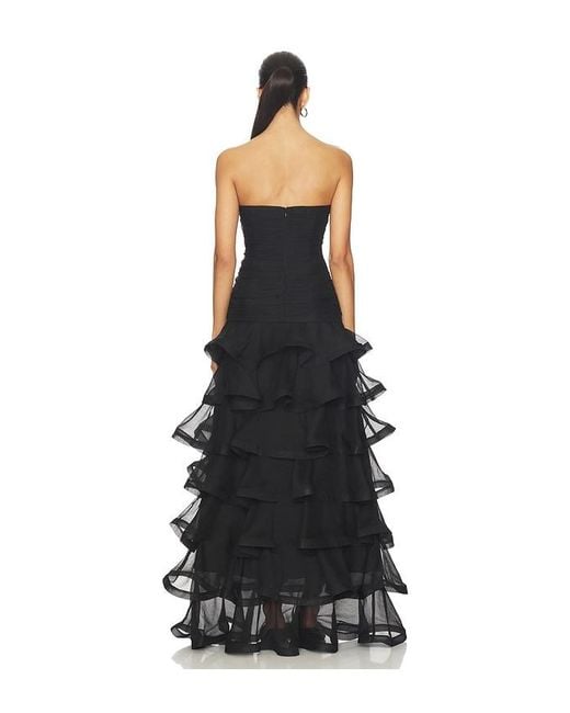 Elliatt Black Evelin Tiered Gown