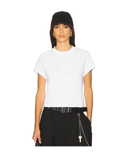 Shrunken Tee En Color Blanco Talla (También En S, Xs) Alexander Wang de color White