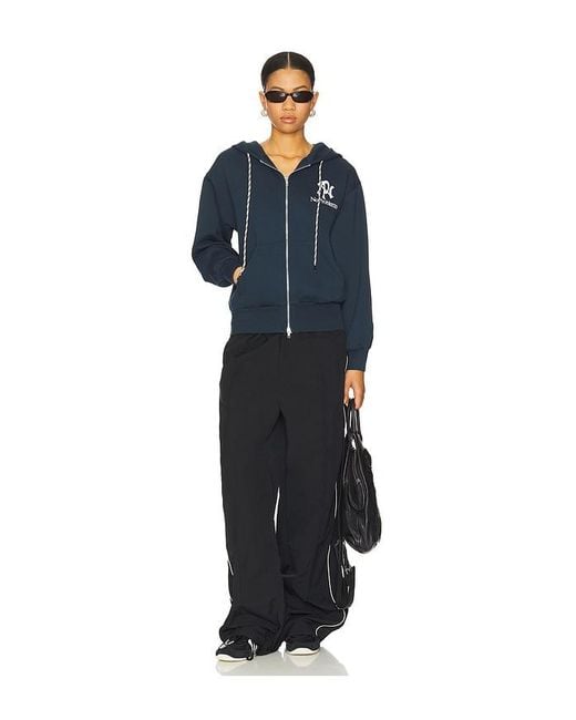 No Problemo Blue Nyp Zip Through Hoodie