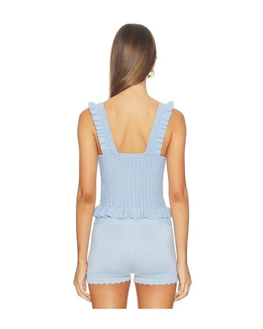 MAJORELLE Blue Braylin Tank