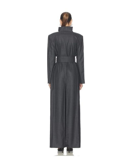 Bevza Black Pinstriped Jumpsuit
