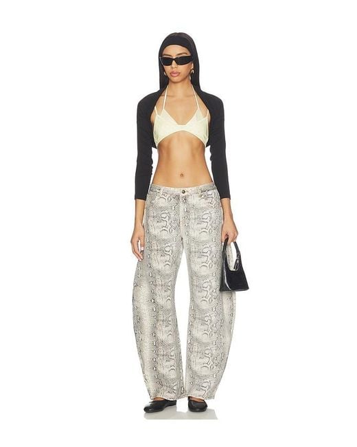 Lioness White Horseshoe Jeans