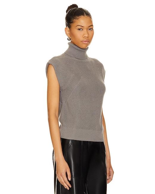 Nation Ltd Gray Sleeveless Sweater