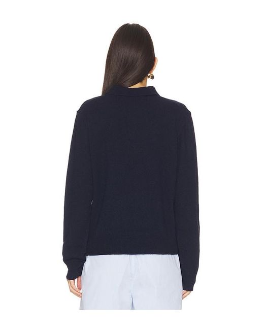 HOMMEGIRLS Blue Long Sleeve Polo