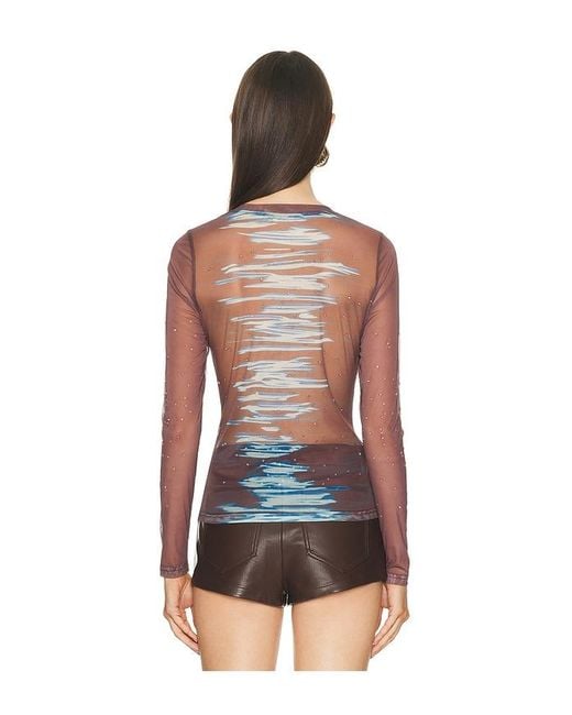 Ph5 Brown Betta Mesh Top