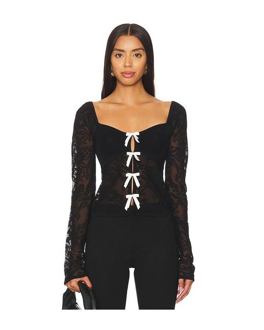 MAJORELLE Black Myla Top