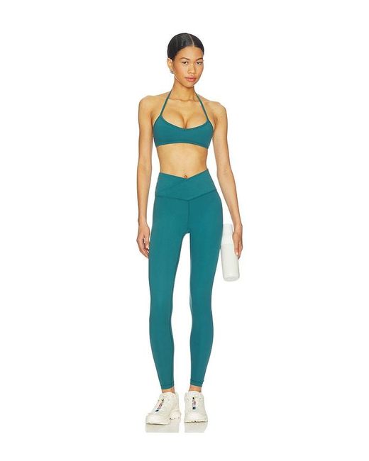 WellBeing + BeingWell Blue Flowwell Callista Crossover Legging