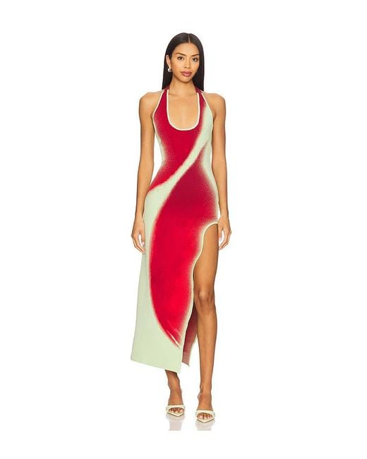Vestido Midi Noah En Color Rojo Talla (También En S, Xl, Xs) Ph5 de color Red