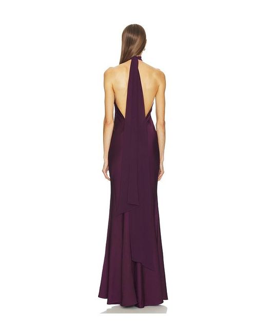 LOBA Purple Alexis Bias Gown