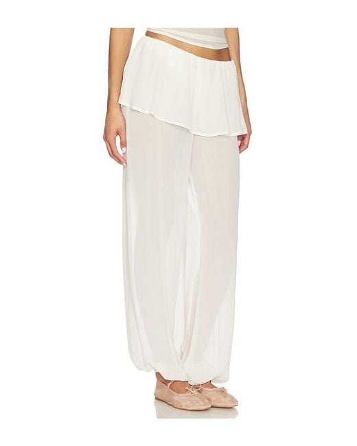 MORE TO COME White Laguna Balloon Pant