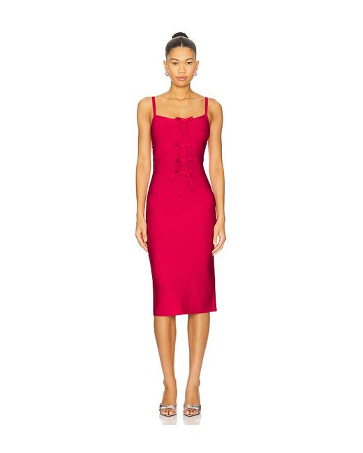Hervé Léger Red Alicia Dress