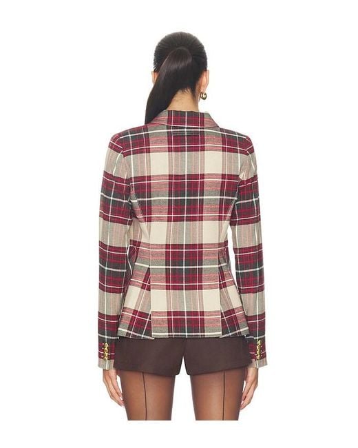 Smythe Red Patch Pocket Duchess Blazer
