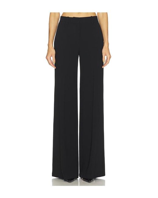 Theory Black Fluid Flare Crepe Pant