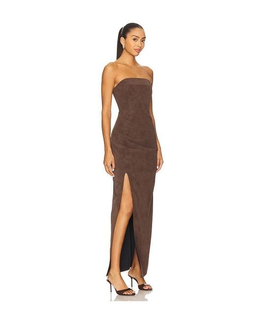 Line & Dot Brown Alfie Maxi Dress