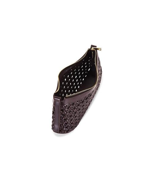 JW PEI Black Lily Woven Shoulder Bag
