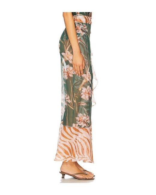 PATBO Bonatic Retro Wrap Skirt Green