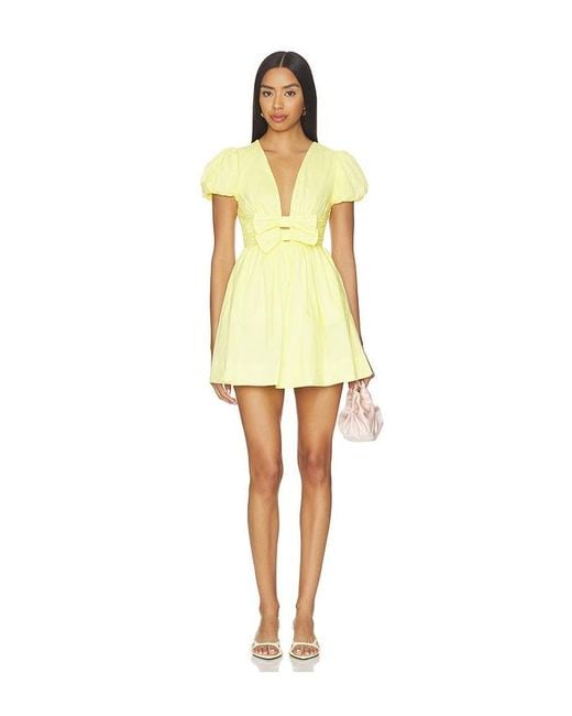 MORE TO COME Yellow Ilianna Mini Dress