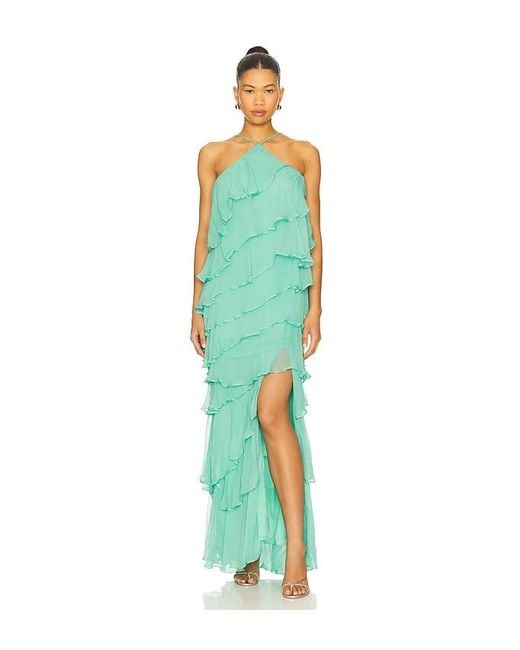 Amanda Uprichard Blue Maxikleid 1 Posie