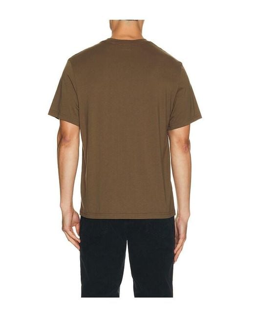 FRAME Black Short Sleeve Light Cotton Tee for men