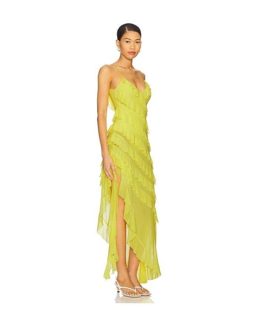 AFRM Yellow Vienna Dress