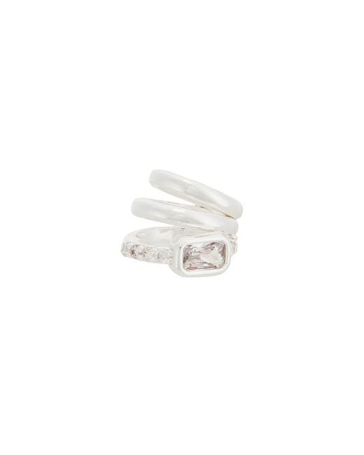 Ettika White Cluster Ear Cuff