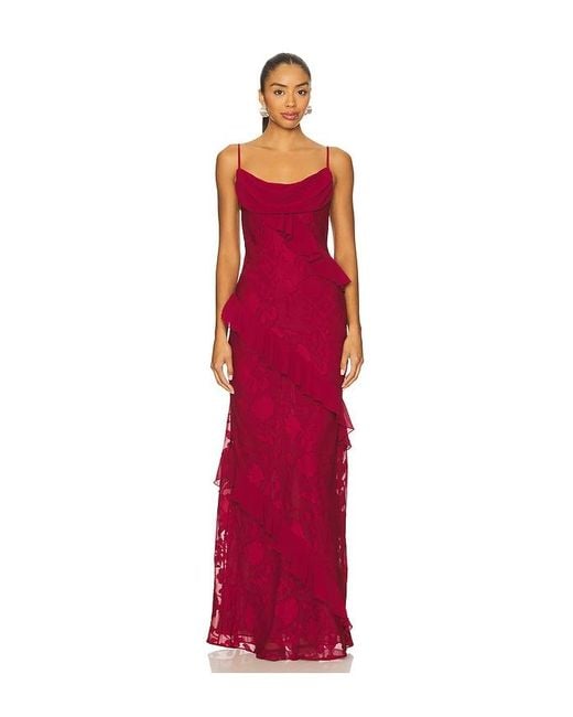 House of Harlow 1960 Red X Revolve Kelly Gown
