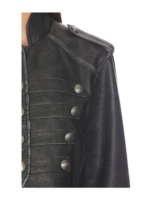 Free People Black X We The Free Ryland Faux Band Jacket