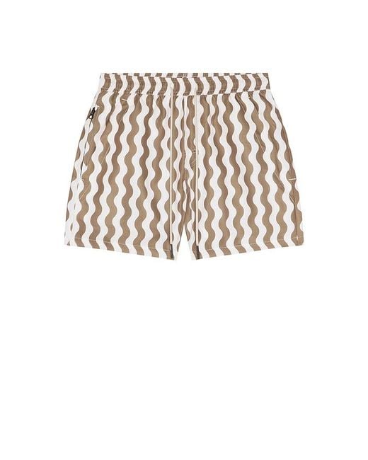Oas White Waver Swim Shorts for men