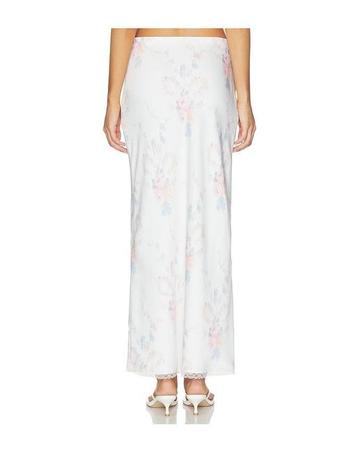 LoveShackFancy White Kalo Skirt