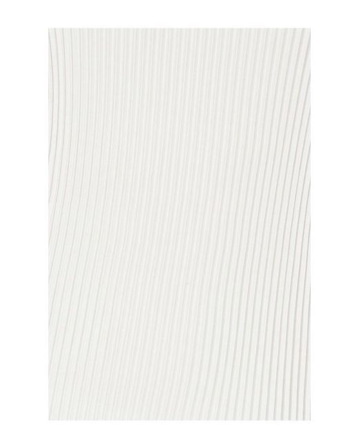L'idée White Volant Mini Dress
