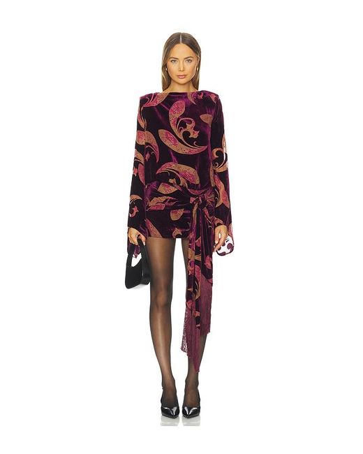 retroféte Red Thesaly Velvet Dress