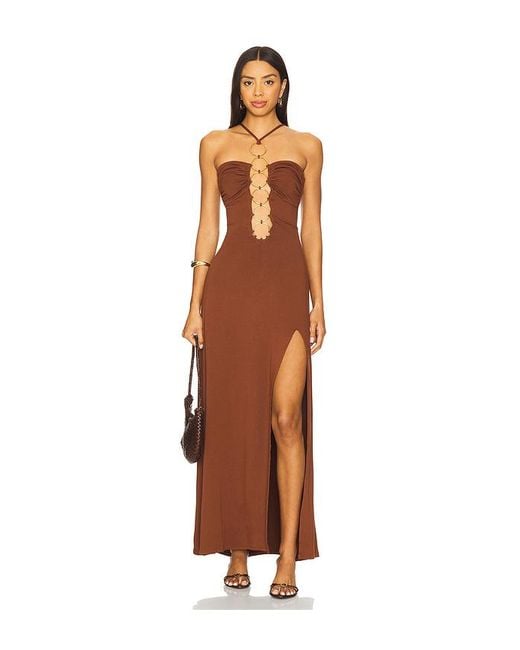 Luli Fama Brown Kleid