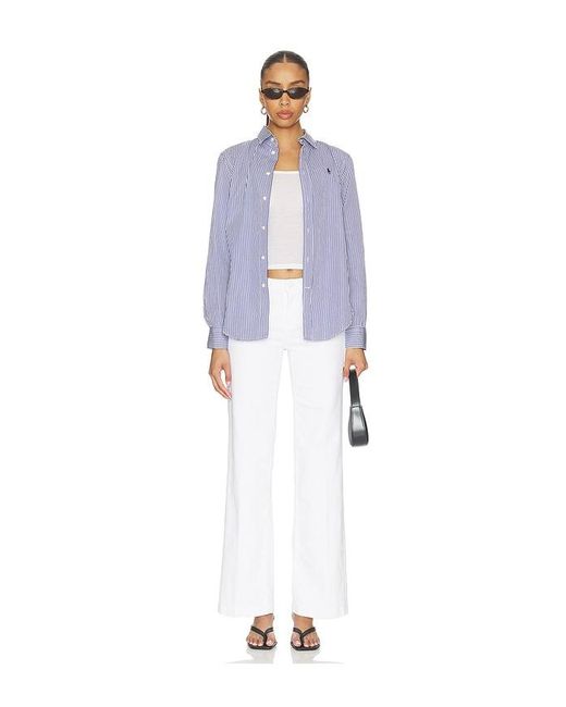 L'Agence White Joanne Wide Leg Pant