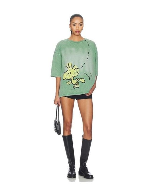 Vintage Heavy Green X Peanuts Woodstock Tee for men
