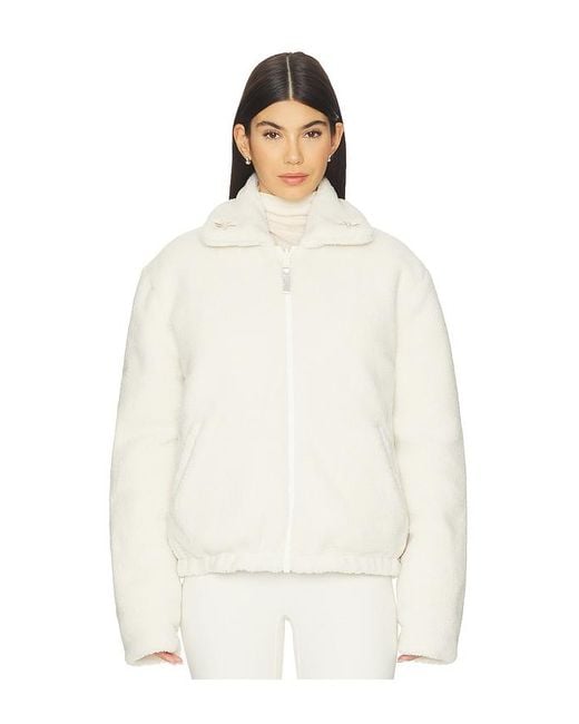 The Upside White Lotti Reversible Puffer Jacket