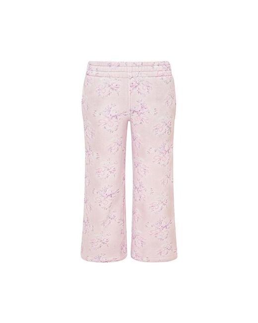 LoveShackFancy Pink Selbie Tween Sweatpant