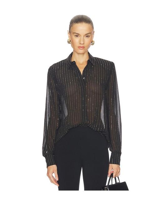 Ronny Kobo Black Lune Blouse
