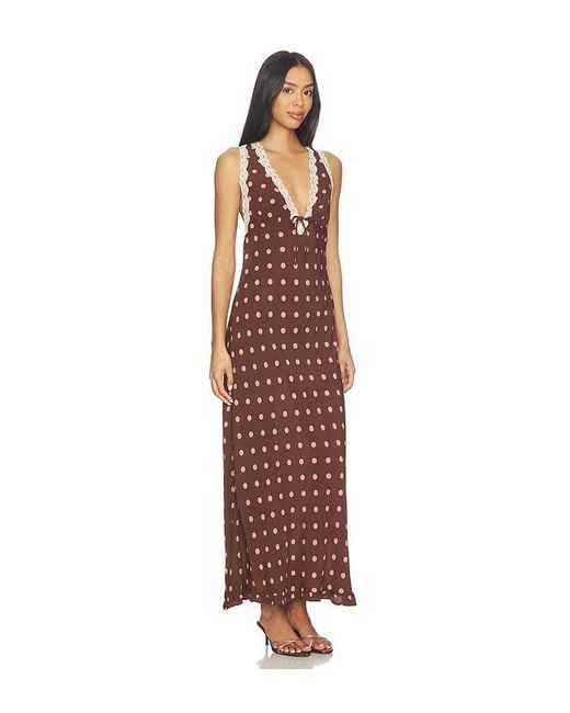 LSPACE Red Eyes On You Maxi Dress