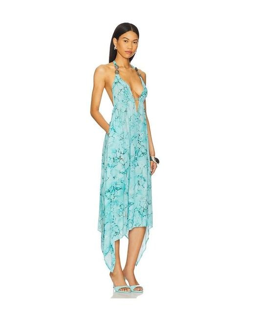 L'Agence Blue 'Agence Umma Dress