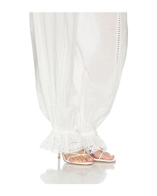 Camila Coelho White Carlina Pant