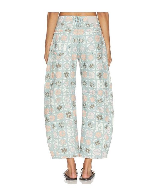 Free People Blue X We The Free Good Luck Printed Barrel