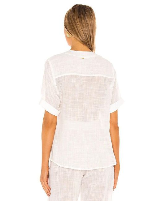 PQ Swim White Sammy Button Up