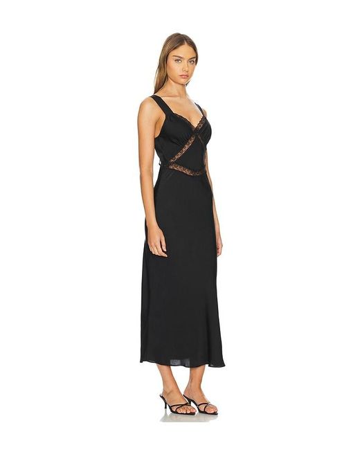 Bardot Black Emory Lace Slip Dress