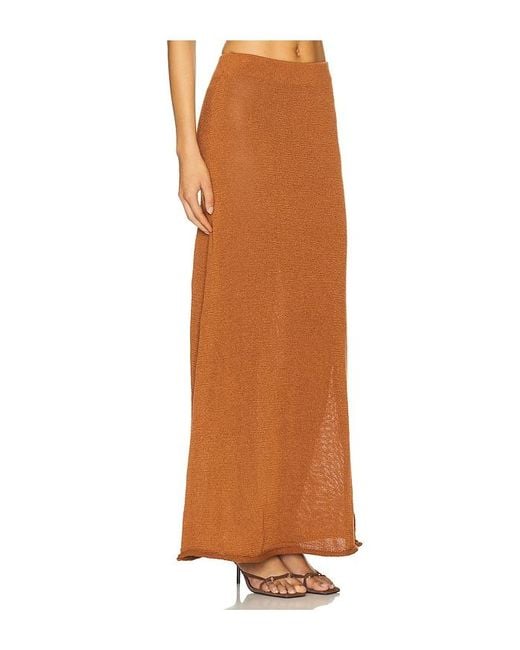 SNDY'S Orange Cali Maxi Skirt