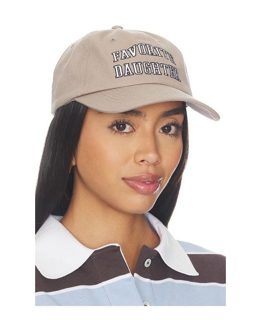 FAVORITE DAUGHTER Natural The Collegiate Logo Baseball Cap