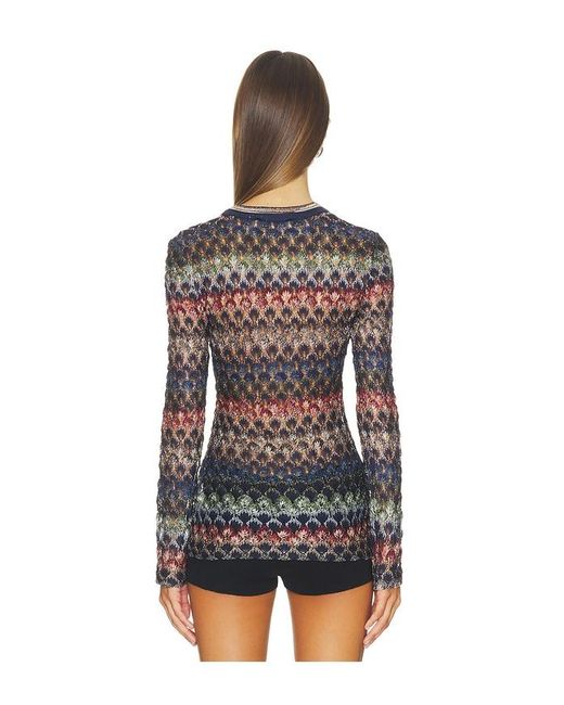 PULL V-NECK SWEATER en Multi Missoni en coloris Black
