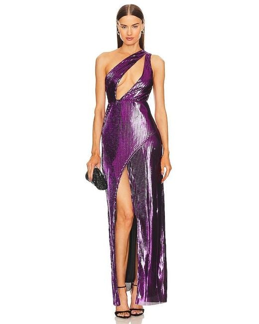Michael Costello Red X Revolve Gene Gown