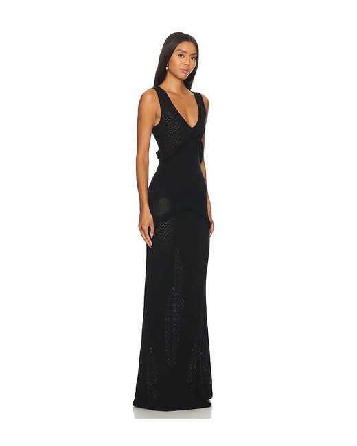 House of Harlow 1960 Black Mags Maxi Dress